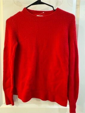 J. Crew Women's Red Crewneck Sweater